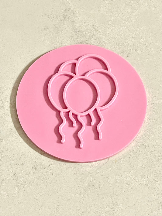 Ballons Fondant Embosser Stamp