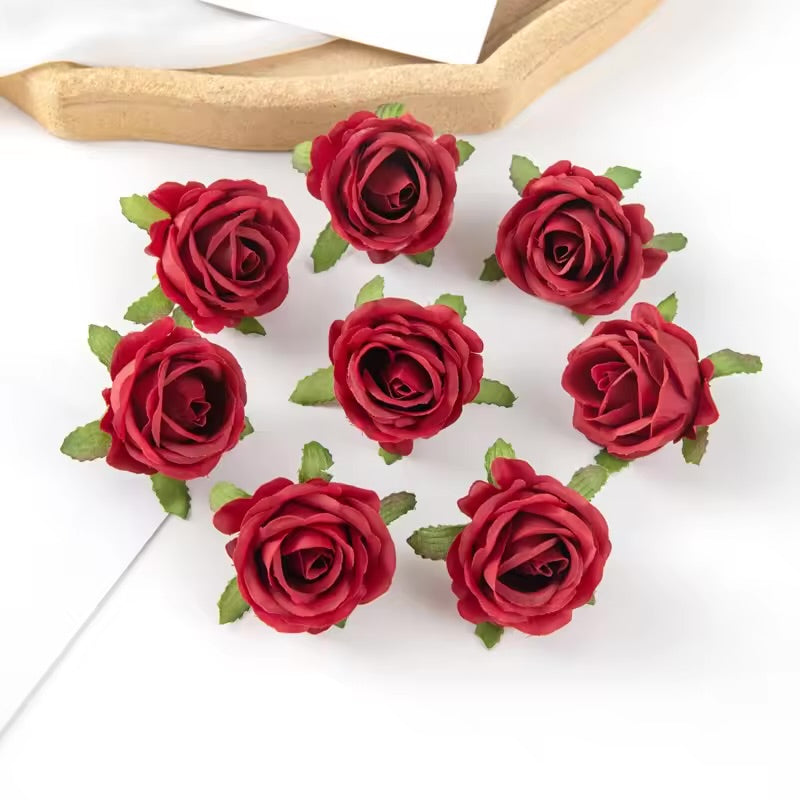 4cm Flower Heads - 3 pcs