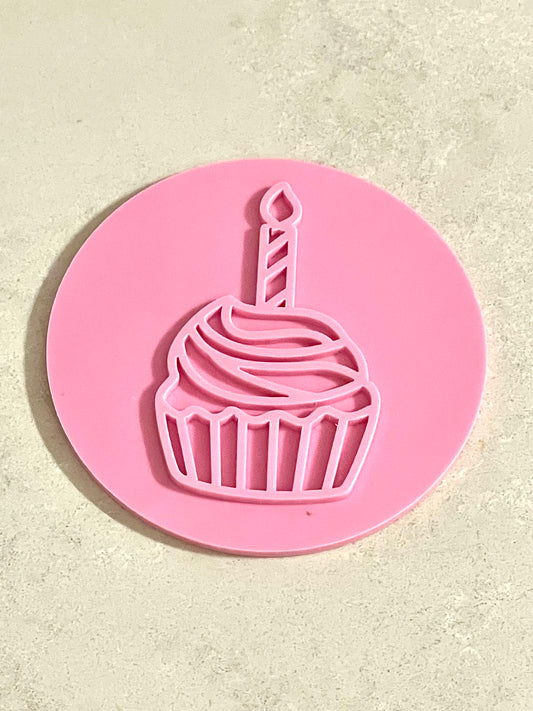 Cup Cake Fondant Embosser Stamp