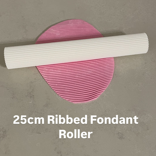 25cm Ribbed Fondant Roller