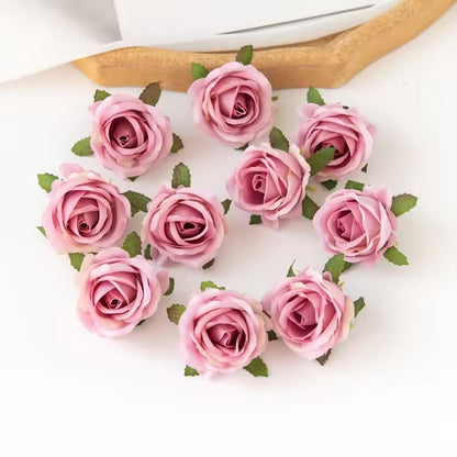 4cm Flower Heads - 3 pcs