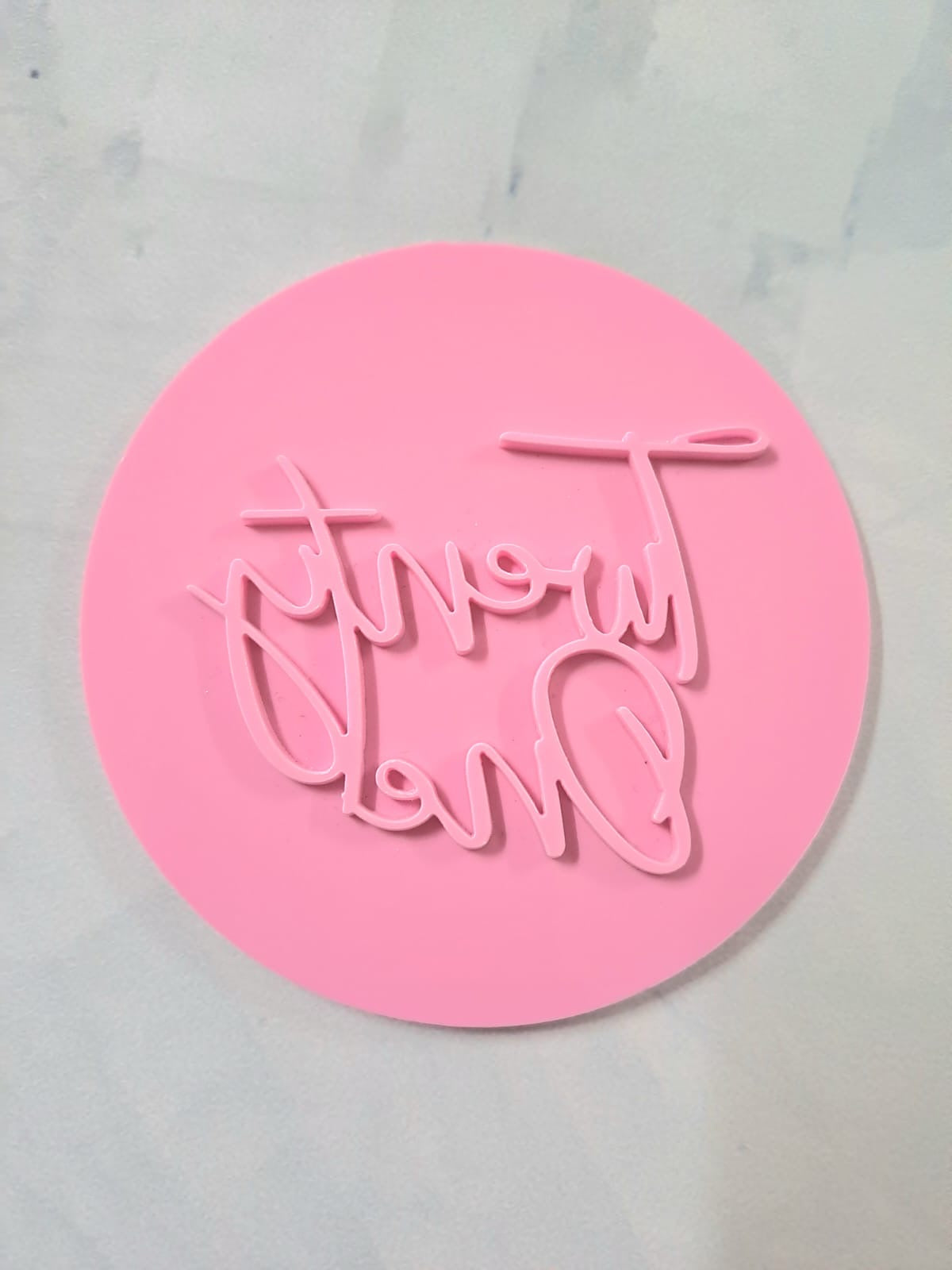 Twenty One fondant Embosser Stamp