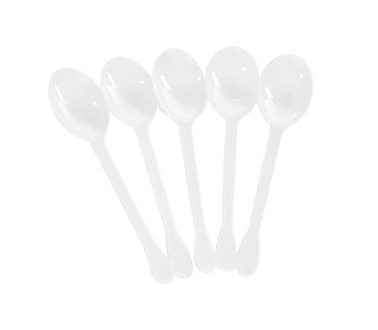 Disposable White Tea Spoons - 250 pcs