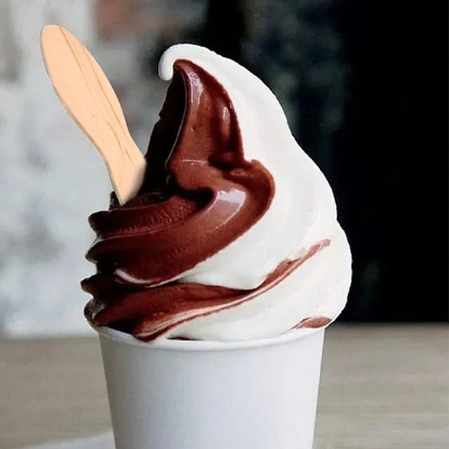 7cm Wooden Ice Cream Spoon