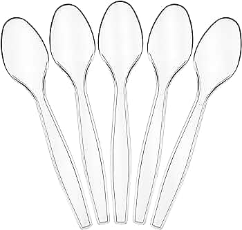 Clear Dessert Spoons