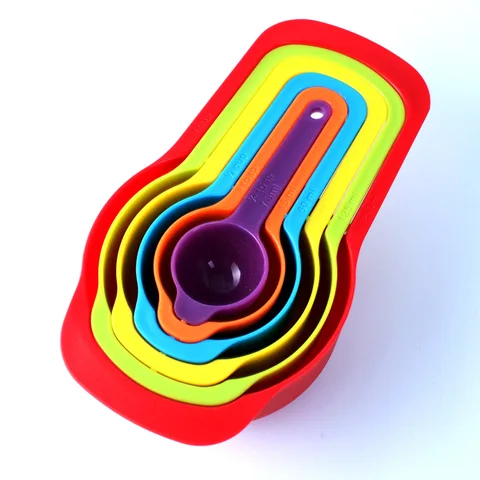 6 Colourful Measuring Spoons