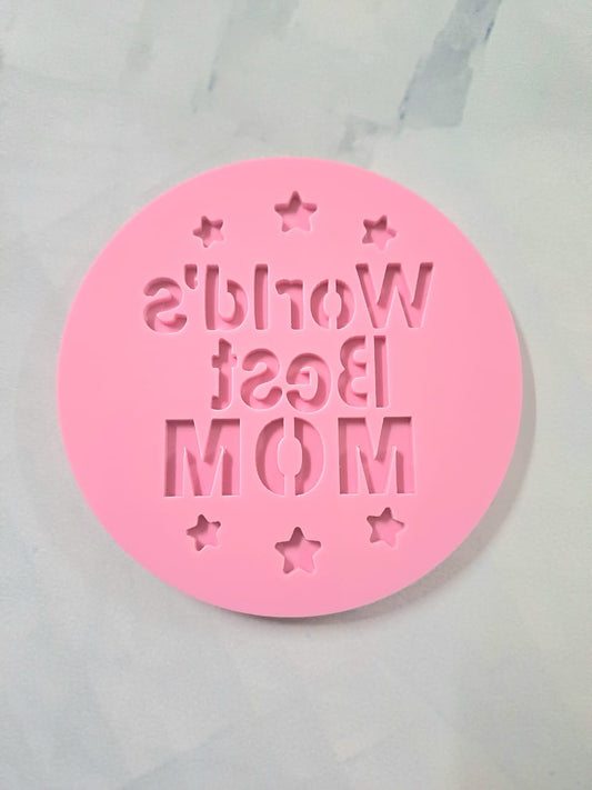 World Best Mom fondant Embosser Stamp